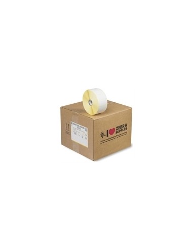 Zebra Z-Select 2000D Pack de 12 Rollos de Etiquetas Transferencia Termica Originales 51x25mm - 2.580 Unidades por Rollo -