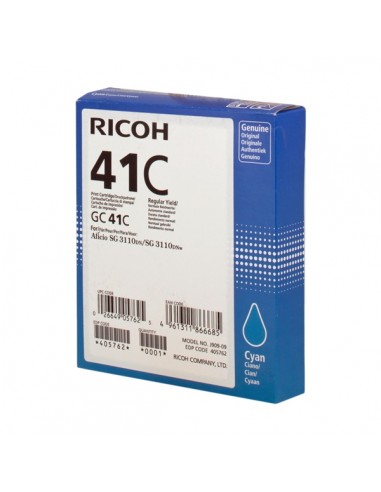 Ricoh GC41 Cyan Cartucho de Gel Original - 405762