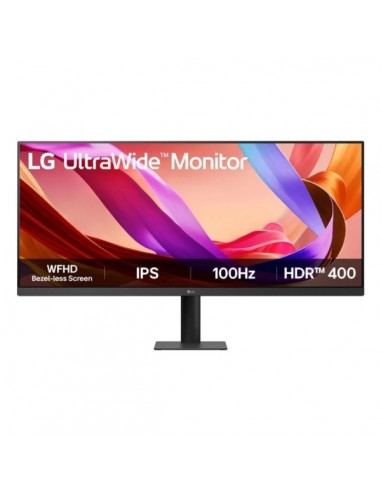 LG Ultrawide Monitor 34" LED WFHD 100Hz HDR400 - 21 9 - HDMI-Displayport - VESA 100x100 - Color Negro