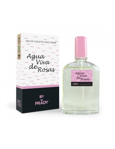 Prady Colonia de Mujer Agua Viva de Rosas - Frasco de 90 ml - Spray Pulverizador