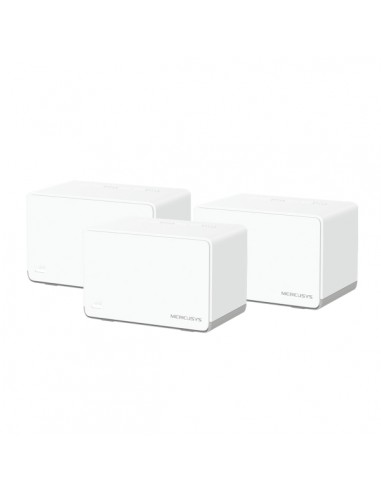 Mercusys H70X Sistema Wi-Fi 6 Mesh AX1800 Doble Banda - 3 Unidades Halo - Cobertura hasta 550 mÂ² - Color Blanco