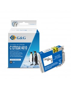 G&G Epson 603XL Negro Cartucho de Tinta Pigmentada Generico - Reemplaza C13T03A14010 C13T03U14010