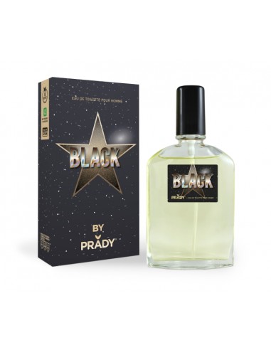 Prady Colonia de Hombre Black - Frasco de 90 ml - Spray Pulverizador