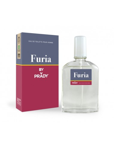 Prady Colonia de Hombre Furia - Frasco de 90 ml - Spray Pulverizador