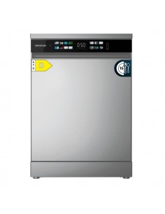 Cecotec Bolero Aguazero 6210 Inox D Lavavajillas de 60cm - 15 Cubiertos - Temperatura Regulable - Seguro Infantil - Pantalla