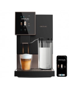Cecotec Cremmaet Compactccino Connected Black Rose Cafetera Espresso Automatica - Molinillo - Capacidad 150g de Cafe -