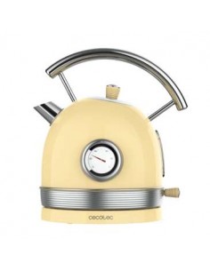 Cecotec ThermoSense 420 Light Yellow Hervidor de Agua 2200W - Capacidad 1 8L - Acero Inoxidable - Filtro Antical - Base con