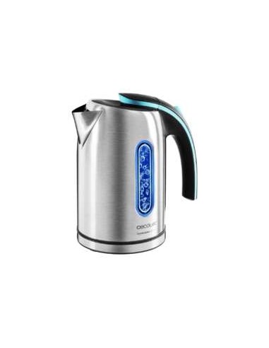 Cecotec ThermoSense 270 Steel Hervidor de Agua 2200W - Capacidad 1 7L - Acero Inoxidable - Libre de BPA - Filtro Antical -