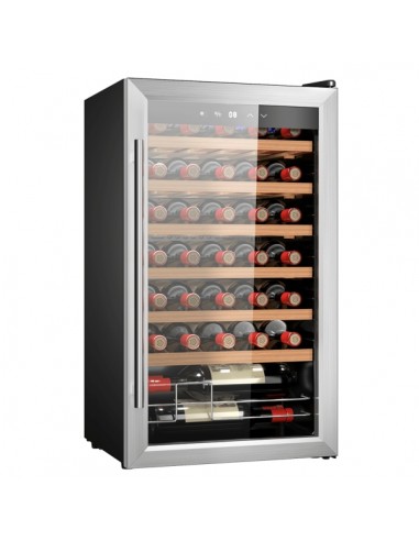 Cecotec Bolero GrandSommelier 34030 Inox Compressor Vinoteca 34 Botellas - Capacidad 80L - Silencioso 41dB - Luz LED -