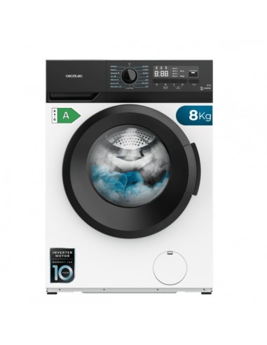 Cecotec Bolero dresscode 8300 Inverter A Lavadora de Carga Frontal - Capacidad 8kg - Velocidad 1400rpm - Seguro Infantil -