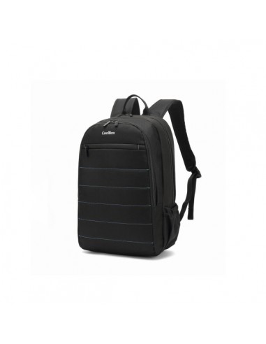 Coolbox BAG15-2N Mochila para Portatil 15.6" - Compartimento Acolchado - Tejido Impermeable - Bolsillos Laterales - Asa y