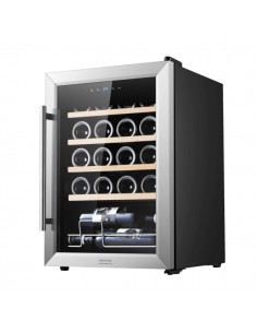 Cecotec Bolero GrandSommelier 2050 Inox Compressor Vinoteca para 20 Botellas - Silencioso 39dB - Temperatura Regulable -