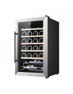 Cecotec Bolero GrandSommelier 2450 Inox Compressor Vinoteca para 24 Botellas - Silencioso 45dB - Temperatura Regulable -
