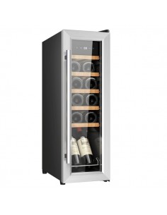 Cecotec Bolero GrandSommelier 1250 CoolWood Compressor Vinoteca para 12 Botellas - Capacidad 0.75L - Luz LED - Temperatura