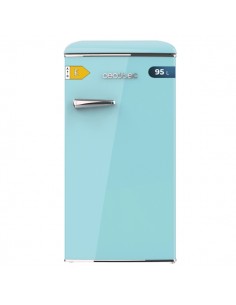 Cecotec Bolero CoolMarket TT Origin 95 Blue E Mini Frigorifico - Capacidad 95L - Estilo Retro - Cajon para Hielo - Tirador