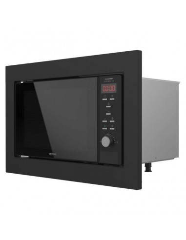 Cecotec GrandHeat 2350 Built-In Black Microondas Encastrable con Grill 23L 900W - Temporizador - 9 Funciones Preconfiguradas