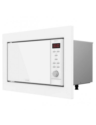 Cecotec GrandHeat 2350 Built-In White Microondas Encastrable con Grill 23L 900W - Temporizador - 9 Funciones Preconfiguradas