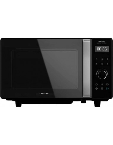 Cecotec GrandHeat 2500 Touch Flatbed Black Microondas sin Plato 25L 800W - Panel de Control Tactil - Temporizador hasta 60min
