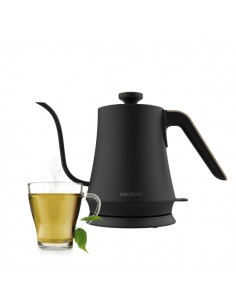 Cecotec Thermosense 500 Cisne Hervidor de Agua Electrico - Potencia de 1200W - Capacidad de 1L - Acero Inoxidable - Cuello de