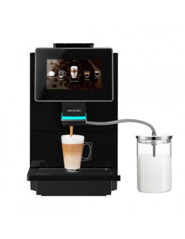 Cecotec Cremmaet Touch OCS Cafetera Automatica Compacta - 1500W - Pantalla Tactil de 7" - Molienda Ceramica - 9 Niveles -