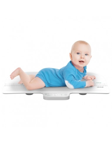 Cecotec Nana BabyCare Smart Weight Bascula para Bebes - Capacidad hasta 40kg - Pantalla LED Clara - Gran Superficie de