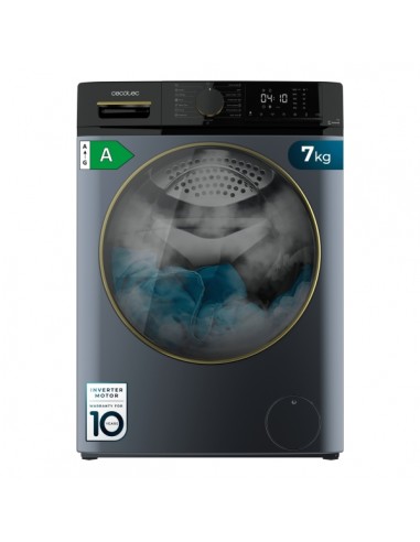 Cecotec Bolero DressCode 7610 Inverter Titanium A Lavadora de Carga Frontal - Capacidad 7kg - Velocidad 1400rpm - Motor