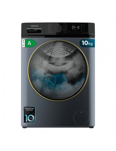 Cecotec Bolero DressCode 10610 Inverter Titanium A Lavadora de Carga Frontal - Capacidad 10kg - Velocidad 1400rpm - Seguro