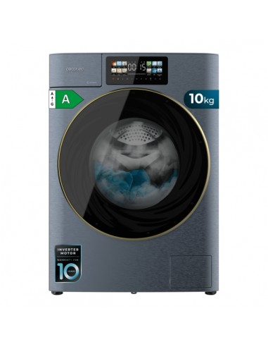 Cecotec Bolero DressCode 10950 Autodose Inverter 3D Titanium A Lavadora de Carga Frontal con Autodosis - Capacidad 10kg -
