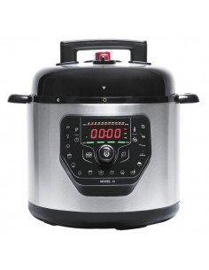 Cecotech Olla GM Programable - Capacidad 6L - Programacion 24H - Control por Voz - Sistema Inteligente Gmcore - Tapa Abatible