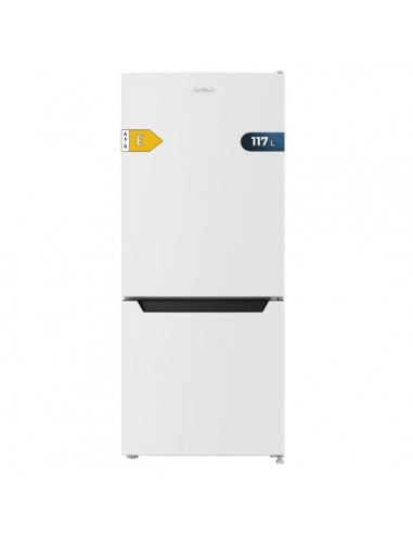 Cecotec Bolero CoolMarket Combi 117 DF White E Frigorifico Combi - Capacidad 117L - Defrost - Congelacion Ultrarapida -