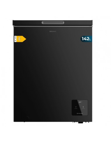 Cecotec Bolero CoolMarket Chest 142 Black E Congelador Horizontal Convertible - Capacidad 142L - Temperatura Regulable -