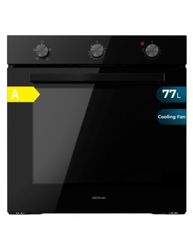 Cecotec Bolero Hexa C136000 Glass Black Time A Horno Integrable - Potencia 2800W - Capacidad 77L - Temperatura Regulable -