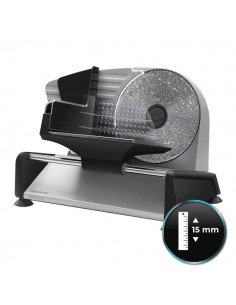 Cecotec RockânCut Twin Cortafiambres de 180W - 2 Discos de 190mm - Antiadherente - Grosor hasta 15mm - Acabados en Acero