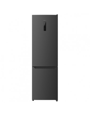 Cecotec Bolero CoolMarket Combi 322 Dark D Frigorifico Combi - Capacidad 322L - Modo Vacaciones - Cajon para Carne y Pesado -