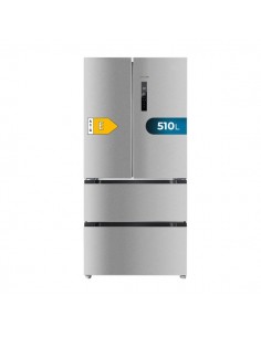 Cecotec Bolero CoolMarket FD 510 Inox E Frigorifico Puerta Francesa de 4 Puertas - Capacidad 510L - Total Nofrost -