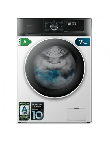 Cecotec Bolero Dresscode 7500 Inverter A Lavadora de Carga Frontal - Capacidad 7kg - Velocidad 1400rpm - Seguro Infantil -