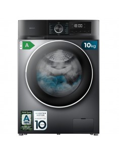 Cecotec Bolero DressCode 10500 Inverter Steel A Lavadora de Carga Frontal - 10kg - centrifugado 1400rpm - Seguro Infantil -