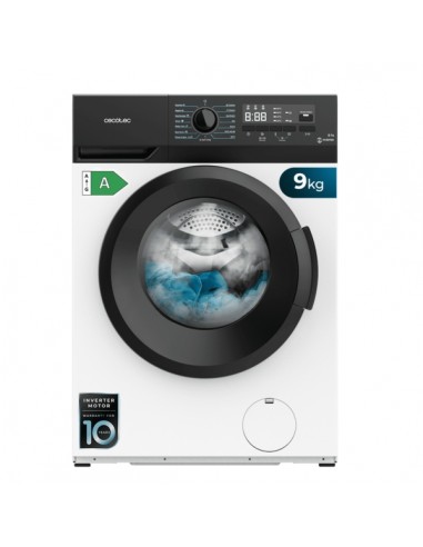 Cecotec Bolero dresscode 9300 Inverter A Lavadora de Carga Frontal - Capacidad 9kg - Velocidad 1400rpm - Seguro Infantil -