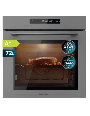 Cecotec Bolero Hexa SM406000 Glass Grey A-Horno Integrable con Microondas - 2900W - Capacidad 72L - Temperatura Regulable -