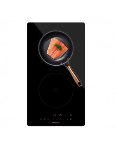 Cecotec Bolero Squad I 2100 Cocina de Induccion Encastrable - 3500W - 2 Zonas - Detector de Sartenes - Temporizador - Seguro