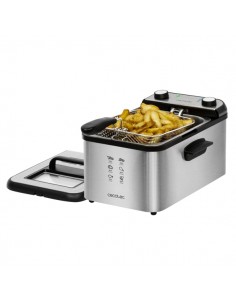 Cecotec Cleanfry Infinity 3000 Freidora Electrica - Potencia de 2400W - Capacidad de 3L - Filtro Incluido - Tapa con Ventana