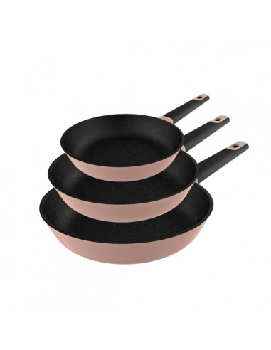 Cecotec Polka Experience Gravity Pack de 3 Sartenes de 18-22 y 26cm - Aluminio Fundido - Teflon Antiadherente - Apto