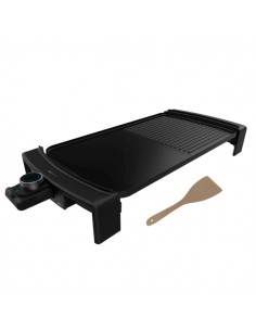 Cecotec Tasty and Grill 3000 BlackWater MixGrill Plancha Electrica - 2600W - Antiadherente - Superficie Mixta Grill y Plancha