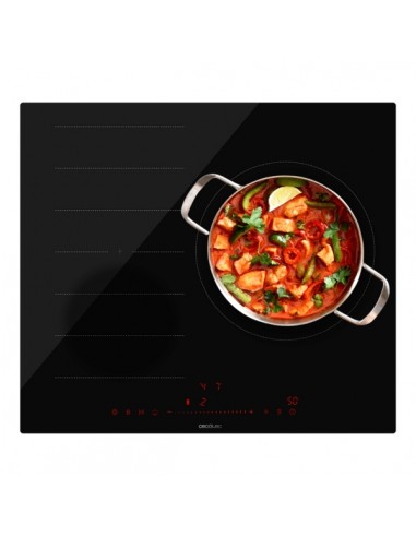 Cecotec Bolero Squad I 3300 FullFlex Cocina de Induccion Encastrable - 7400W - 2 Zonas - Detector de Sartenes - Temporizador