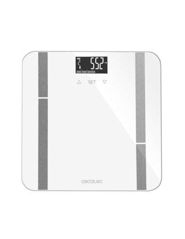 Cecotec Surface Precision 9400 Full Healthy Bascula de BaÃ±o - Alta Precision - Plataforma de Cristal Templado - Pantalla