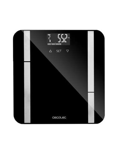 Cecotec Surface Precision 9450 Full Healthy Bascula de BaÃ±o - Alta Precision - Plataforma de Cristal Templado - Pantalla