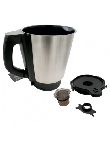 Cecotec Jarra con Revestimiento Ceramico para Mambo - Capacidad 3.3L - Acero Inoxidable - Libre de PTFE y PFOA - Alta
