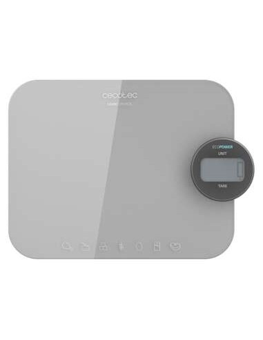Cecotec Cook Control 10300 EcoPower Nutrition Bascula de Cocina - Funciona sin Pilas - Precision de 1gr - Peso Max. 8kg -