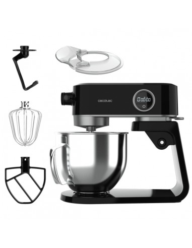 Cecotec Twist and Fusion 4000 Luxury Batidora Amasadora - 800W - Movimiento Planetario - Bol de Acero Inoxidable de 5.2L - 8