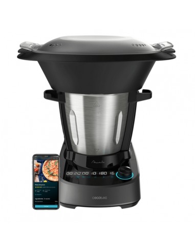 Cecotec Mambo 11090 Robot de Cocina - Bascula - Jarra de Acero Inoxidable 3.3L - Control por App - Velocidad Ajustable -